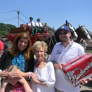 a family posing for a picture