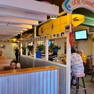 Inside the restaurant.........