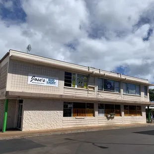 the outside of the building