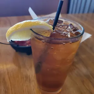 Ice Tea to wash down my meal.