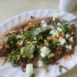 Birria de chivo seca