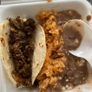 1 taco asada kids combo
