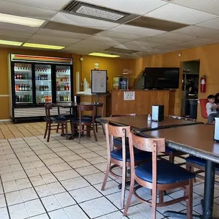 the dining area