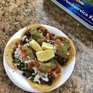 a plate of mexican food