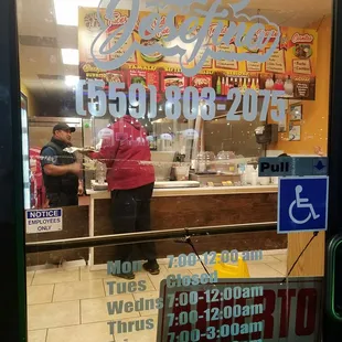 Phone number and Hours