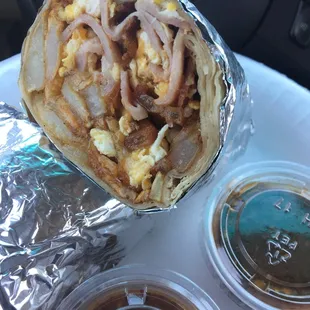 Breakfast burrito is fire.. my new fave spot for it