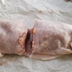 Kids rice and bean burrito