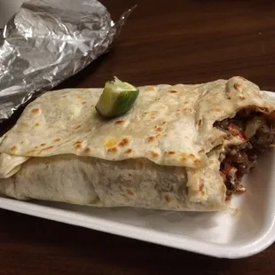 Carne Esada Burrito