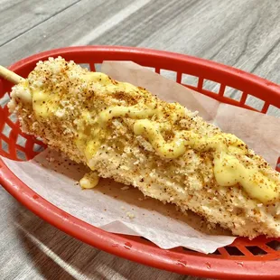 Elote. The couple next to us wiped. Off. The toppings. I almost cried.