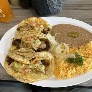 Jose&apos;s steak and chorizo tacos