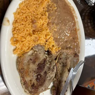 Pork Chop Rancheros Plate