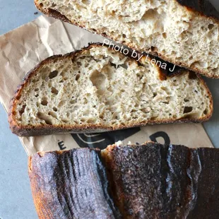 Country Bread ($9) - good, really wet, sour crumb