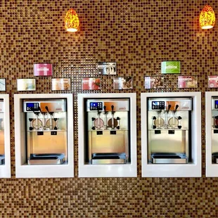 They have a huge selection. If you're curious about what a flavor tastes like, ask for a sample cup. Or, two.