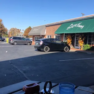 View from my outside table