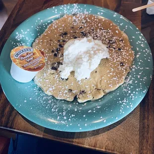 Pumpkin Chocolate Chip Pancake Stack