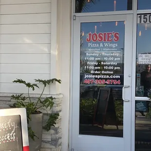 outside