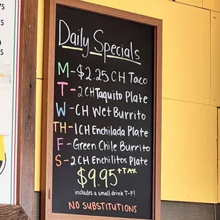 Specials are good deal