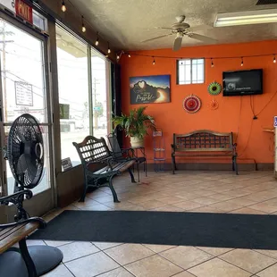 Waiting area - you will be waiting for fresh food