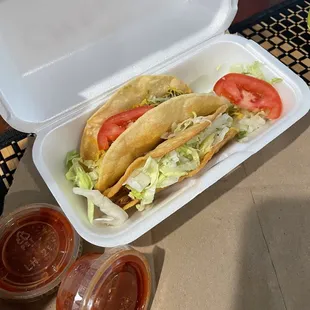 Chicken Taco, Ground Beef Taco