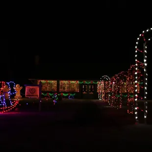 christmas lights on a house