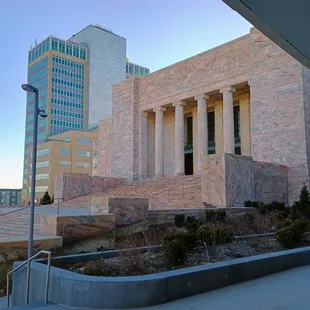 View looking out from the main entrance hallway toward the "Grand Entrance".