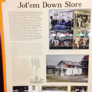 he history of jot'em down store