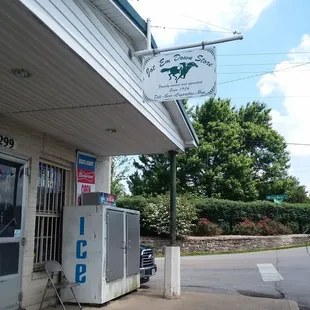 he outside of the store