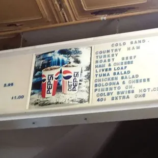  menu for a restaurant