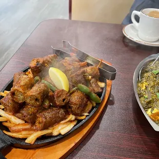 Lamb kabob and Saag Paneer.. only partial pics of first time