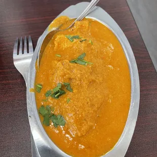 Two orders of chicken curry mild