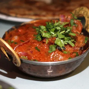 Karahi Lamb ($14.99) - good! Tender lamb and flavorful sauce. It&apos;s mostly sauce and vegetables though: very little meat.