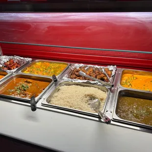 Weekend lunch buffet. They also have desserts!