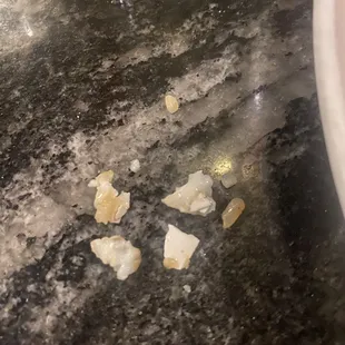 Egg shells in rice
