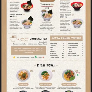 Menu 1/2 as of 4/6/23