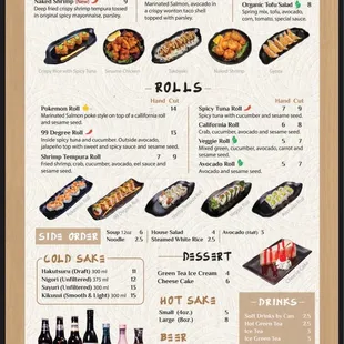 Menu 2/2 as of 4/6/23