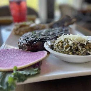 a plate of food on a table