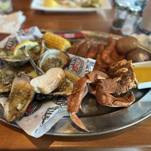 a platter of seafood