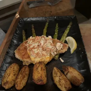 Crusted red snapper special