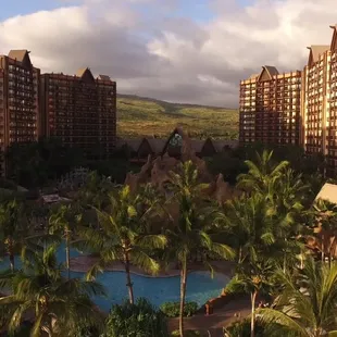 Drone shot of Disney Aulani