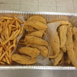 15 Perch / 15 Whiting Jack Salmon with fries Family Order