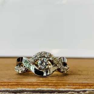 Redesigned infinity diamond legacy rings. Made and designed in Oklahoma by Journey Jewelers.