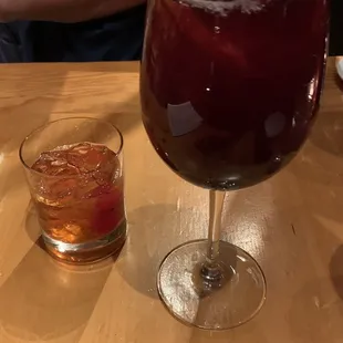 Sangria and Old Fashioned