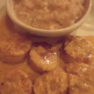 Scallops with risotto, not a $45 plate of seafood even for Missouri