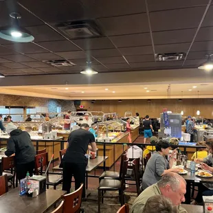 Just a sliver of the actual place, this shows the main buffet line, which is accompanied by a sushi bar, &amp; a to-order hibachi grill