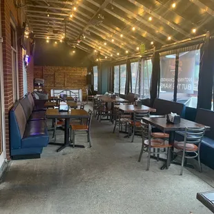 the inside of the restaurant