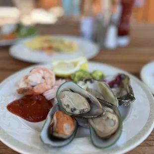 Seafood from Mother's Day brunch buffet