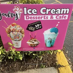 Store front yard sign