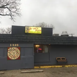 Outside of new building.