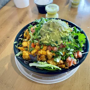 Pollo Keto Bowl... it's a large portion that could easily be shared by two people.