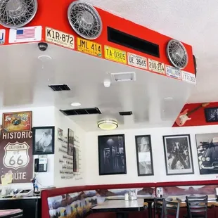 the interior of jovi's diner